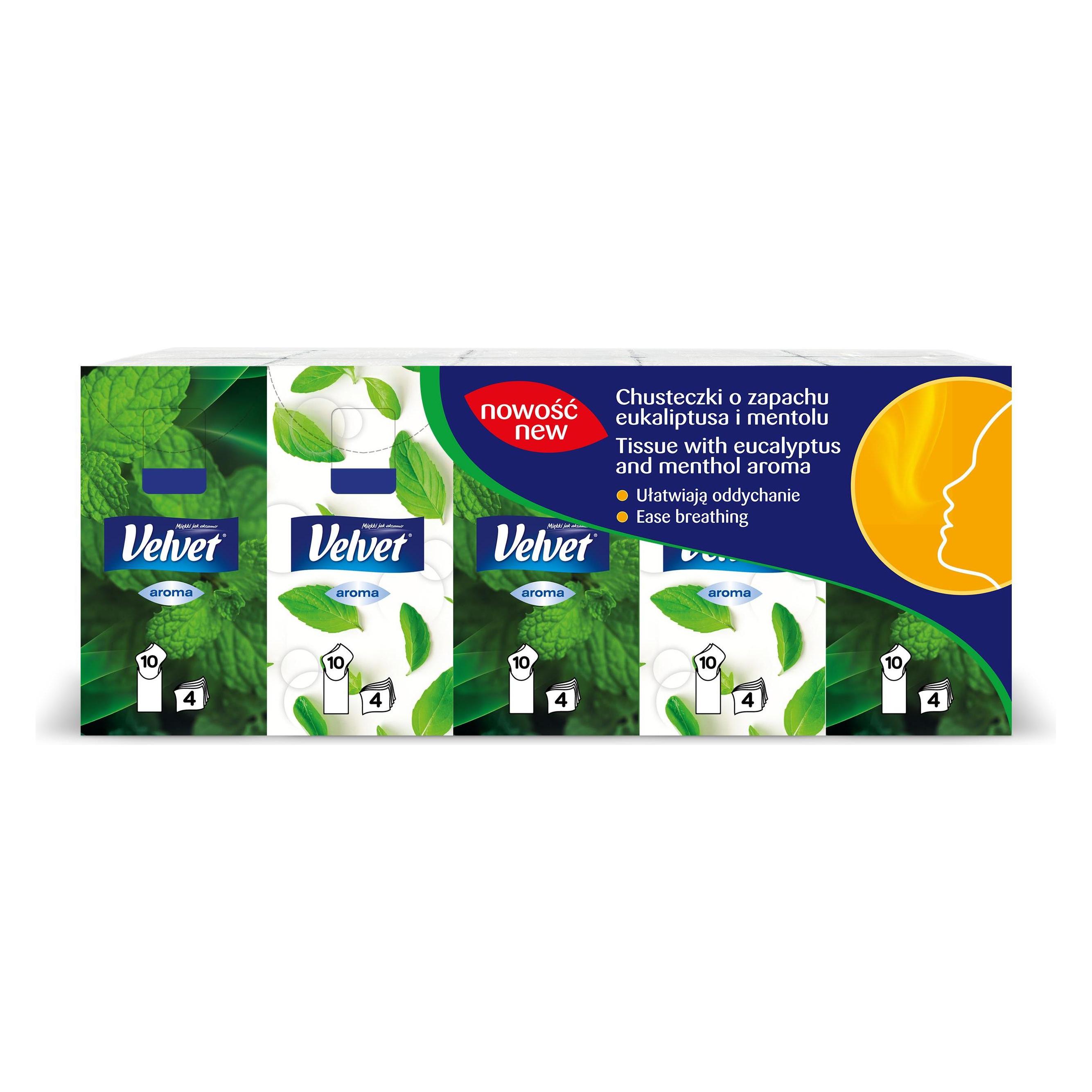 Velvet Samt Miętowe Hygienic Streateas, 10 Pakete (40740445)