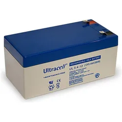 Ultracell Bleiakku 12 V, 3,4 Ah UL3.4-12 (3400 mAh), Batterien + Akkus
