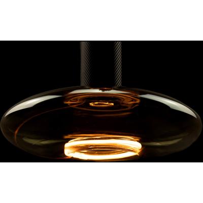 SEGULA LED-Filament "LED Floating UfO 220", grau (smokey grau), L:12cm Ø:22cm, Leuchtmittel