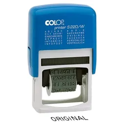 Colop Phrasenstempel »Printer S 220/W« mehrfarbig, 2.5x0.4 cm