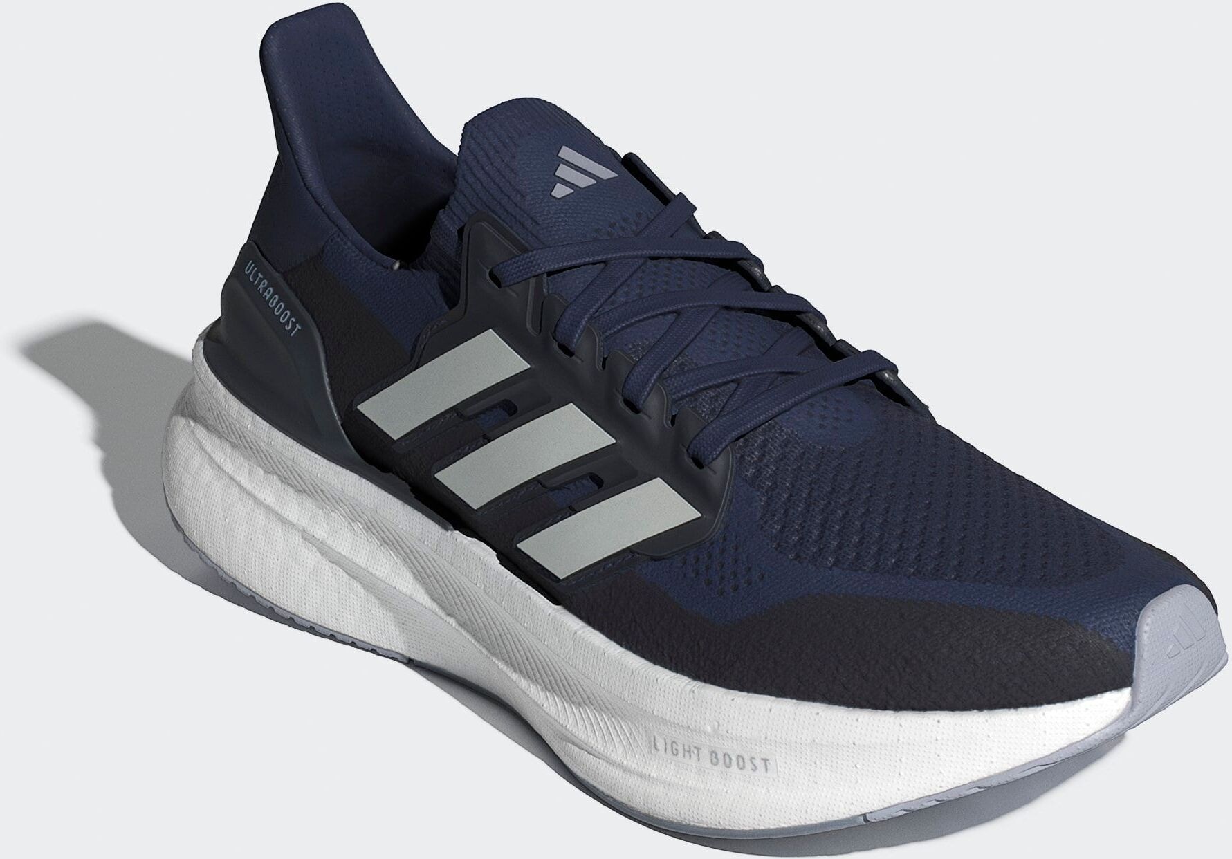 Laufschuh ADIDAS PERFORMANCE "ULTRABOOST 5", Herren, Gr. 42, blau (dunkelblau, zero metallic, legend ink), Synthetik, Textil, Schuhe Laufschuh, mit BOOST™-Technologie für mehr Reaktivität und Komfort dunkelblau, zero metallic, legend ink 42