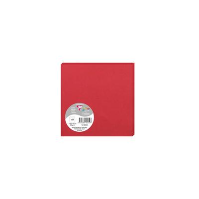 Pollen 250x Karte Pollen 135x135mm 210g - Kirschrot 1825C