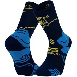 BV Sport, Unisex, Sportsocken, Gr (39 - 41), Blau, Gelb