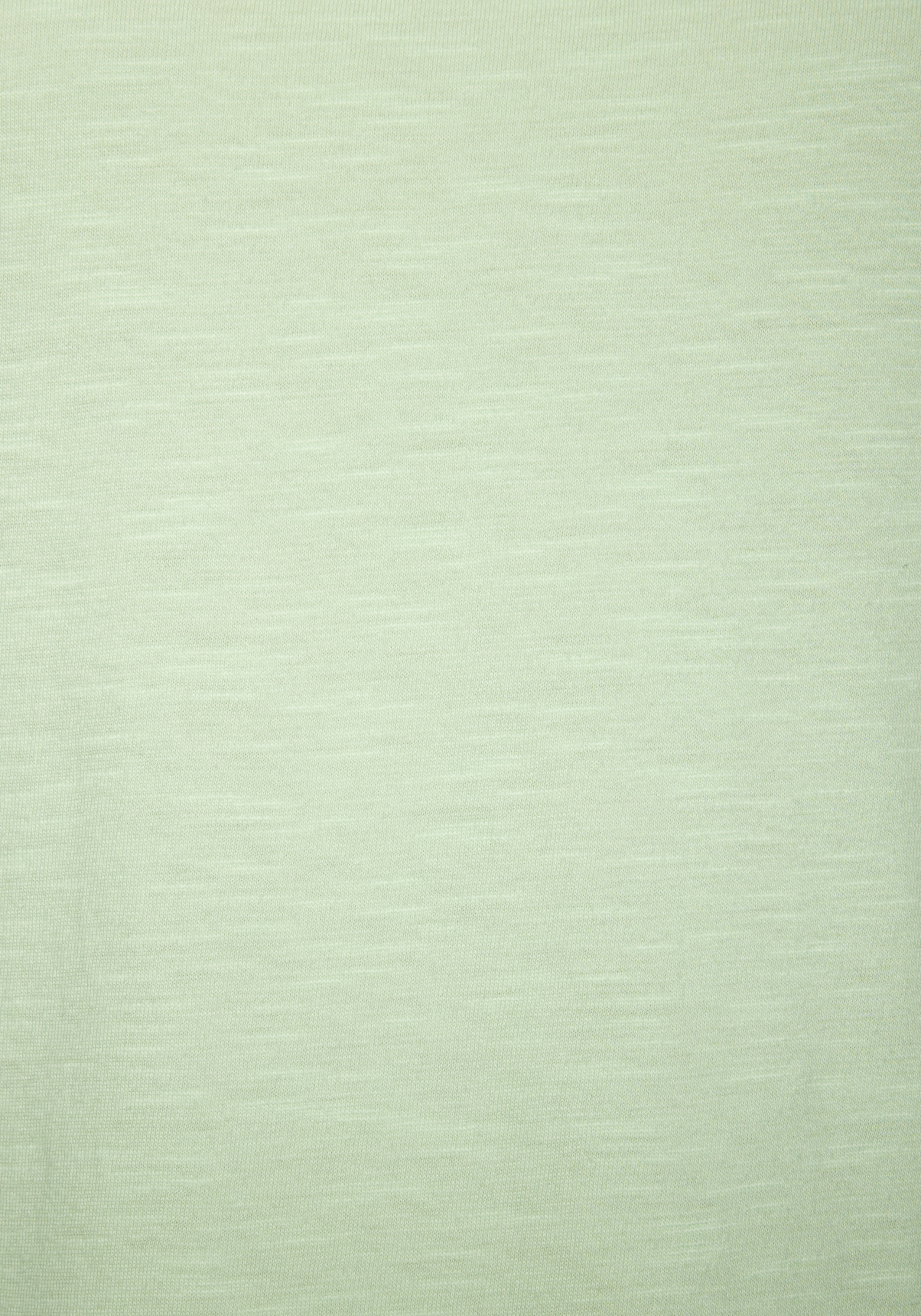 T-Shirt VIVANCE "aus Baumwoll-Qualität", Damen, Gr. 36/38, grün (lime), Jersey, Obermaterial: 100% Baumwolle, unifarben, Basic, bequem normal, Rundhals, mit Aufschlag Aufschlag, Shirts T-Shirt, mit melierter Optik