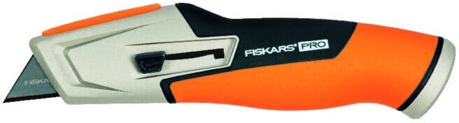 Fiskars Couteau universel lame rétractable CarbonMax (1027223)