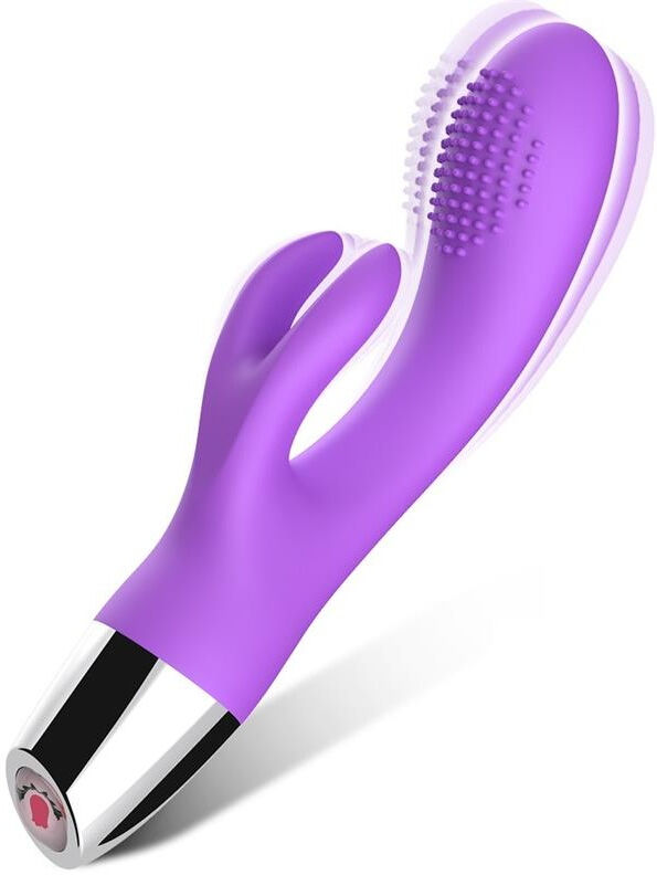 URBAN SKY Vibromasseur lapin flexible avec double stimulation clitoridienne
