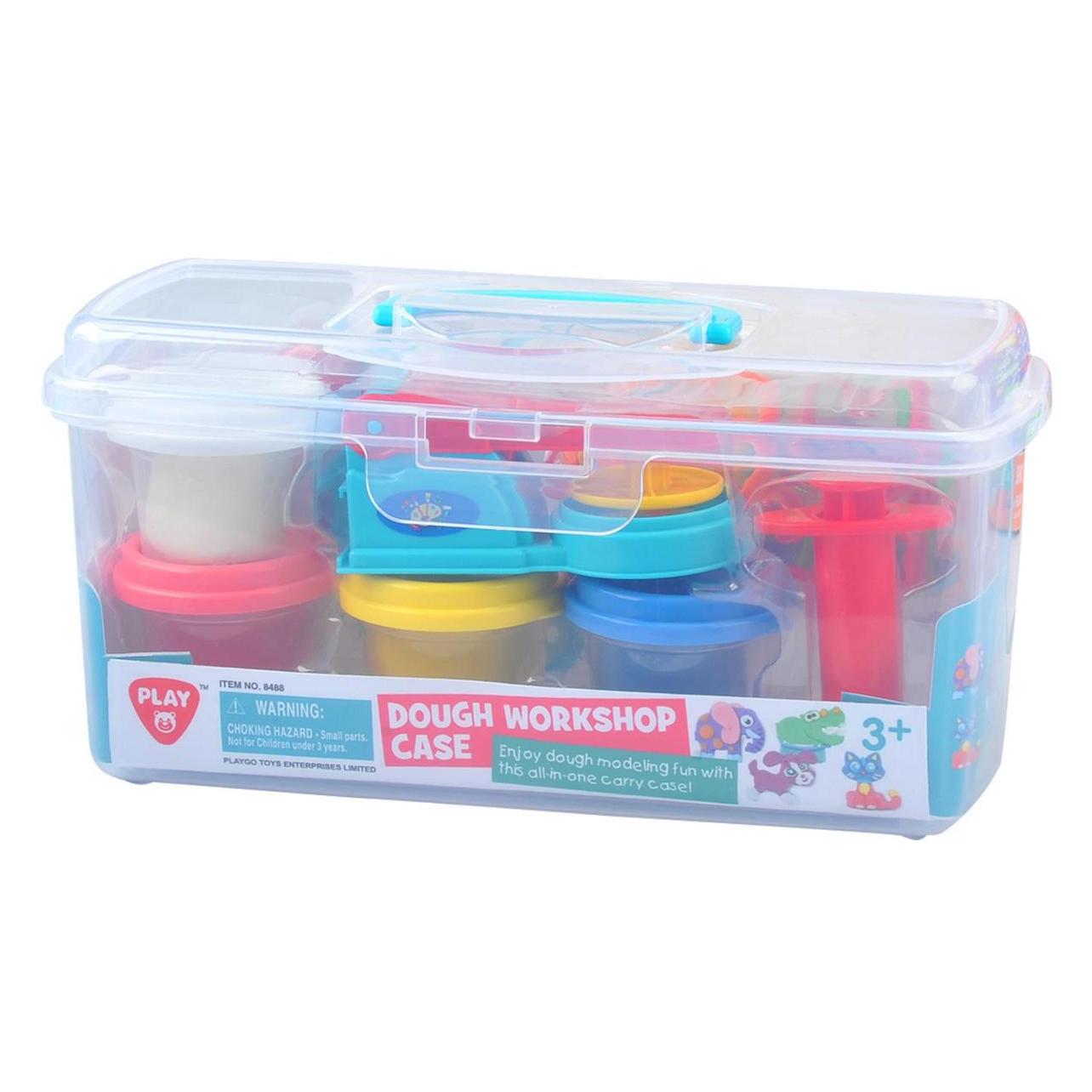 Play Ton-Set "Workshop" in Aufbewahrungsbox, 4 Tontöpfe (49580509)