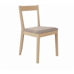 STUHL Moden mit Buchenholzbeinen, Polsterstuhl, Beige