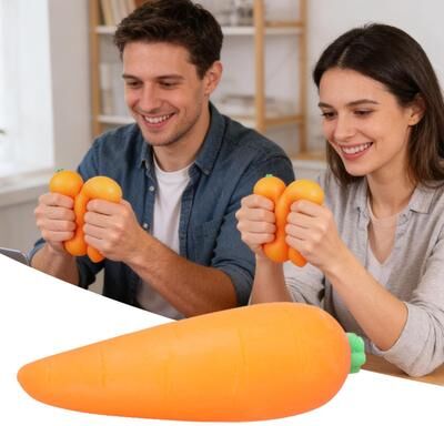JoyToys Jumbo Carrot Squeeze Toy Slow Rising Sensory Fidget Stress Relief Toy For Kids & Adults Jumbo Carrot Squeeze Toy Slow Rising Sensory Fidget Stress Relief Toy For Kids & Adults
