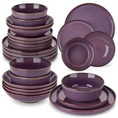 vancasso SATA 16/18/24 Piece Stoneware Dinnerware Set Service for 4/6