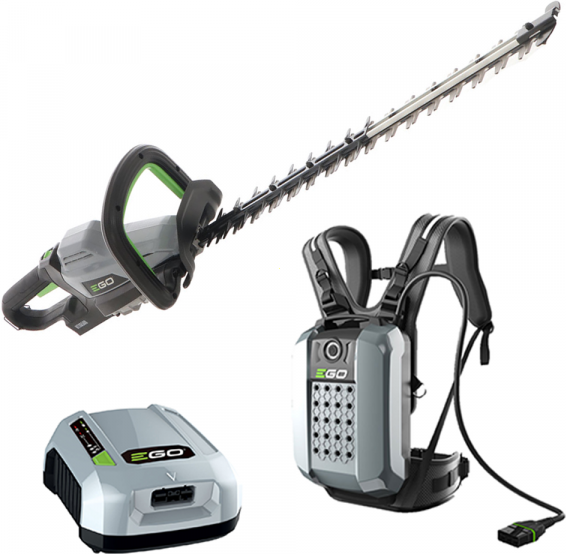 EGO HTX6500 - Tagliasiepi a zaino con batteria 56V/28Ah Professional-X EGO BAX1500