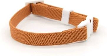Uplift Essentials Fashion Stretch Elastic Safety Cat Collar brown s