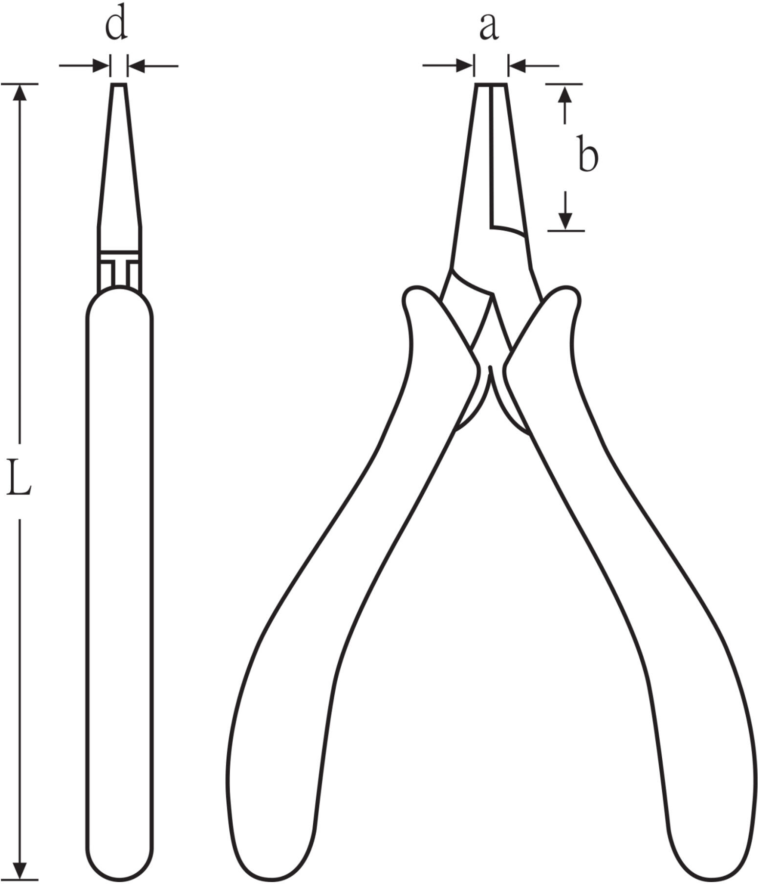Stahlwille Elektronik-Flachrundzange L.130mm (67116000)