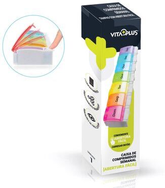 Vitaplus Caixa de Comprimidos Semanal Colorida 1 un