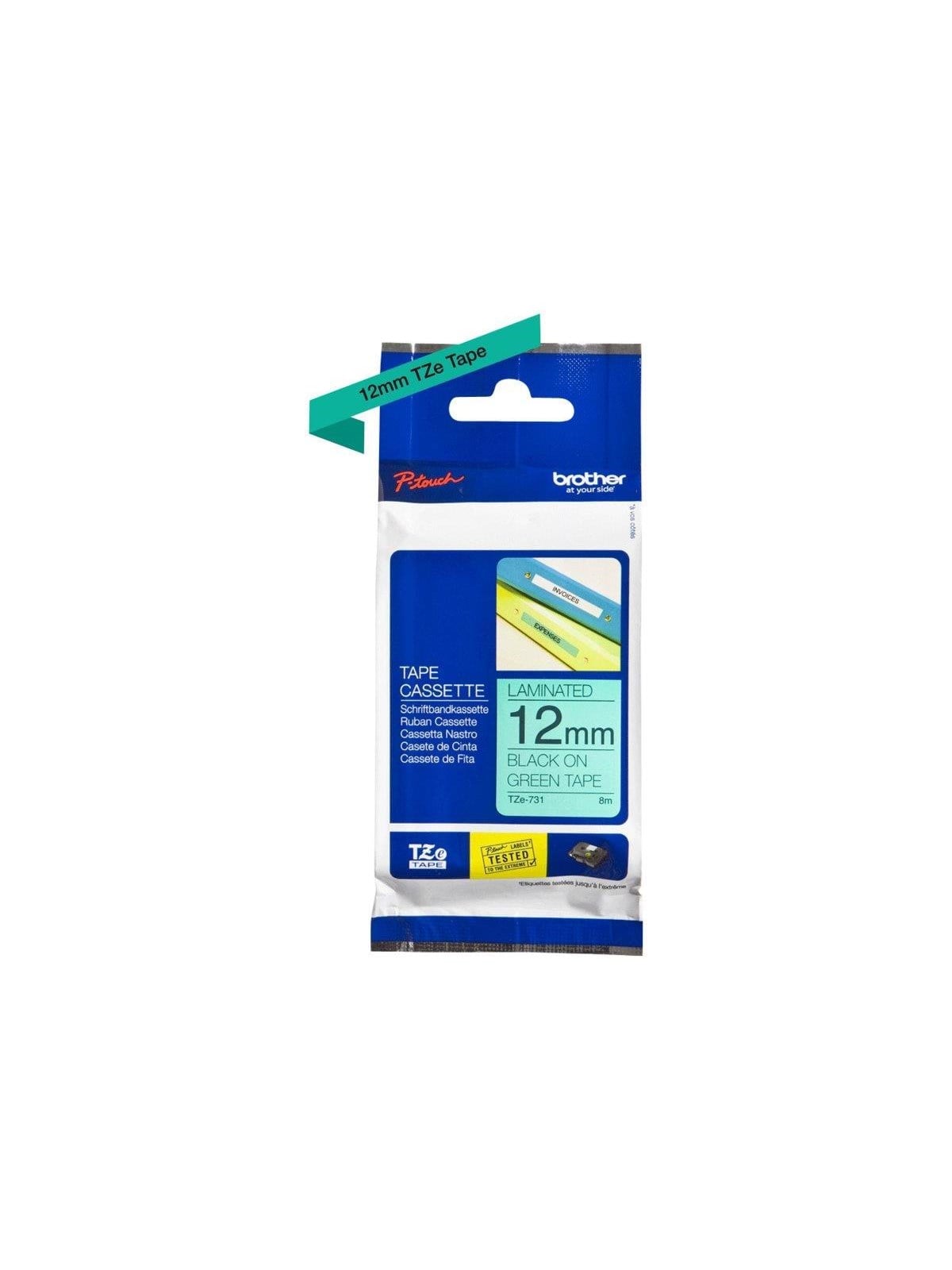 Brother Tape brother 12 mm black/green