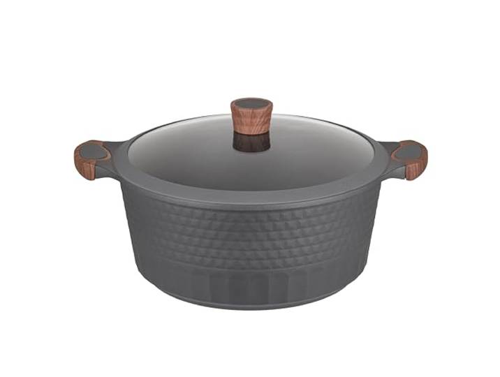 RESTO Kochtopf Schmortopf 9,7L mit Deckel 32cm, H=14,5cm Antihaftbeschichtung im Geschenkkarton Für alle Herdarten, auch Induktion PFOA frei