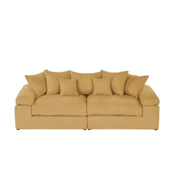 smart Big Sofa  Lionore ¦ gelb ¦ Maße (cm): B: 242 H: 86 T: 121.0