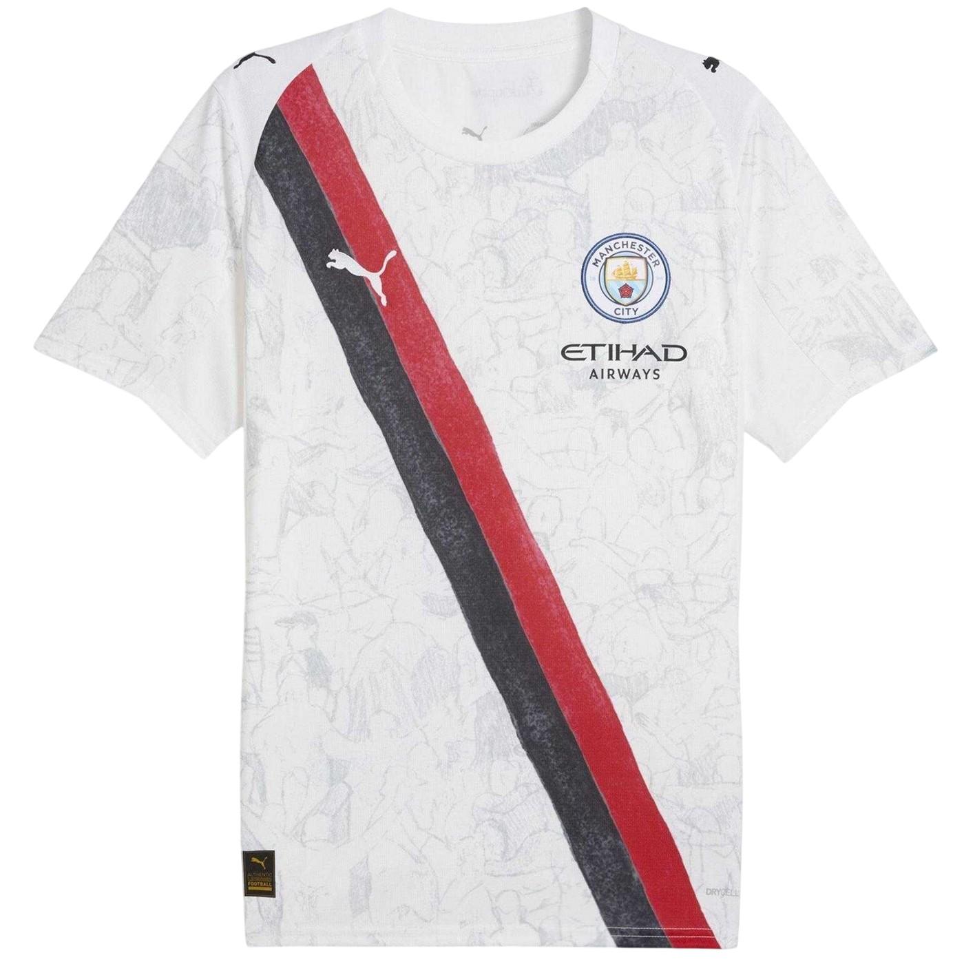 Puma - "Manchester City" Fußballtrikot für Herren (Weiß)