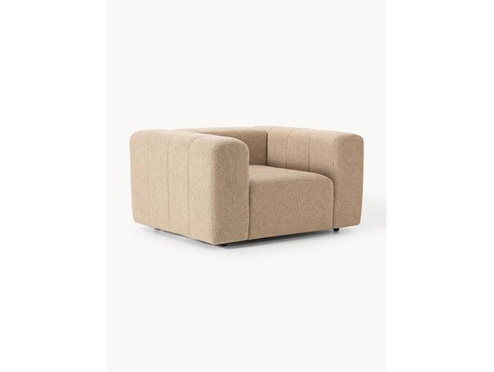 Fauteuil lounge en bouclette Lena