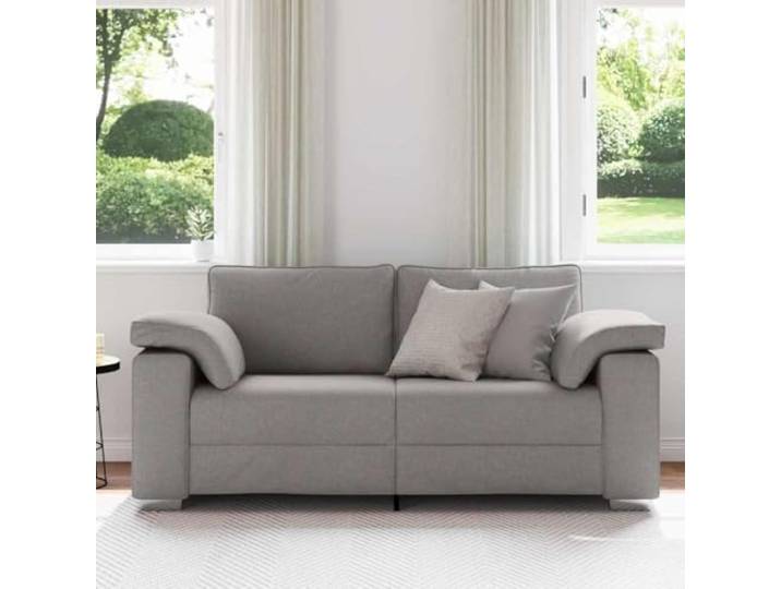 KTHLBRH 2-Sitzer-Sofa, Taupe, 180 cm, Stoff Breite Armlehnen, Schaumstoff und Faser, atmungsaktives Design, Verwendung im Innenbereich