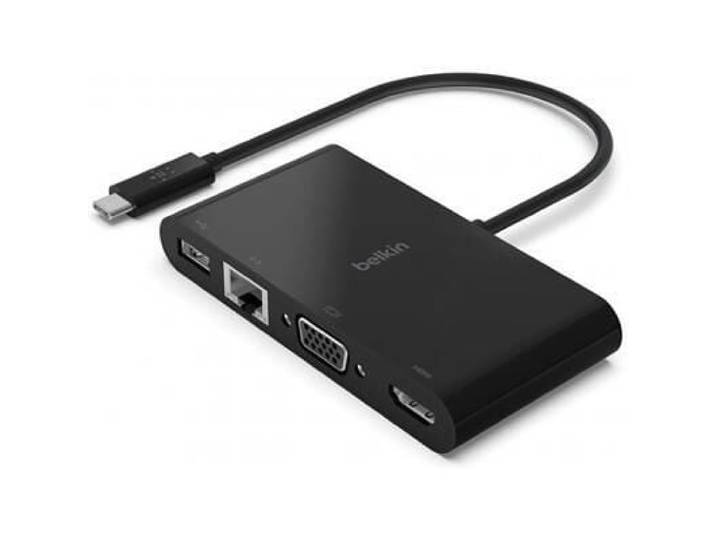 Adaptateur Multiports USB-C vers GBE/HDMI/VGA/USB-A