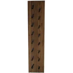 SIT Möbel Weinregal | für 8 Flaschen | Teak-Holz natur | Halterungen aus Metall | B 33 x T 2 x H 148 cm | 07997-06 | Serie ROMANTEAKA
