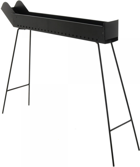 Mille BBQ-80 Go - Holzkohle-Bratrost für Lammspieße - 80x14cm