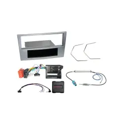Radioblende 1-DIN mit Fach mit Radioanschlusskit Lenkradfernbedienung für Ope...