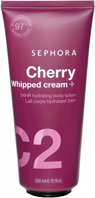 SEPHORA - 24 Stunden feuchtigkeitsspendende Körpermilch - Nährend und glättend, 200 ml, Cherry + Whipped Cream