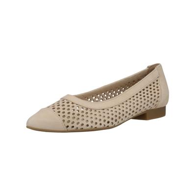 Ballerina PAUL GREEN "Paul Green Ballerinas Leder", Damen, Gr. 40,5, Leder, beige, Schuhe Ballerina