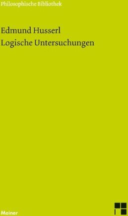 Edmund Husserl - Logische Untersuchungen - Preis vom 30.09.2026 09:01:18 h