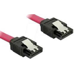 DELOCK 82676 - Seriell-ATA III Kabel, 30cm, Metall