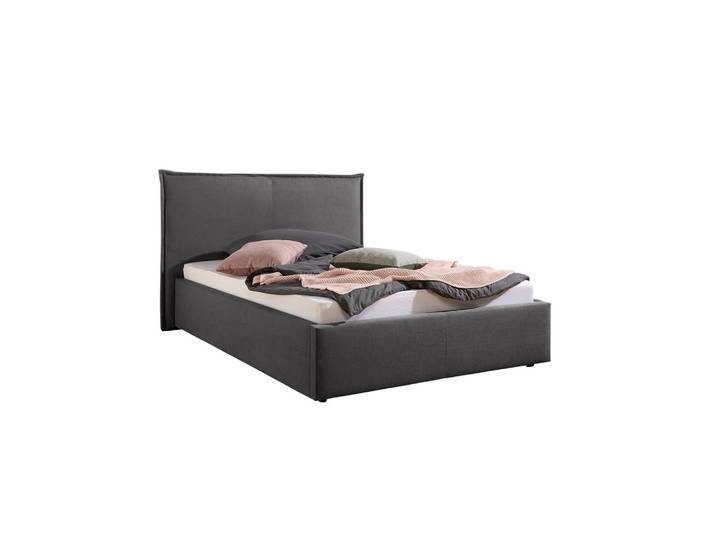Livetastic Polsterbett Stacey, Anthrazit, Kunststoff, 140x200 cm, Made in Germany, für Lattenrost geeignet, Schlafzimmer, Betten, Polsterbetten