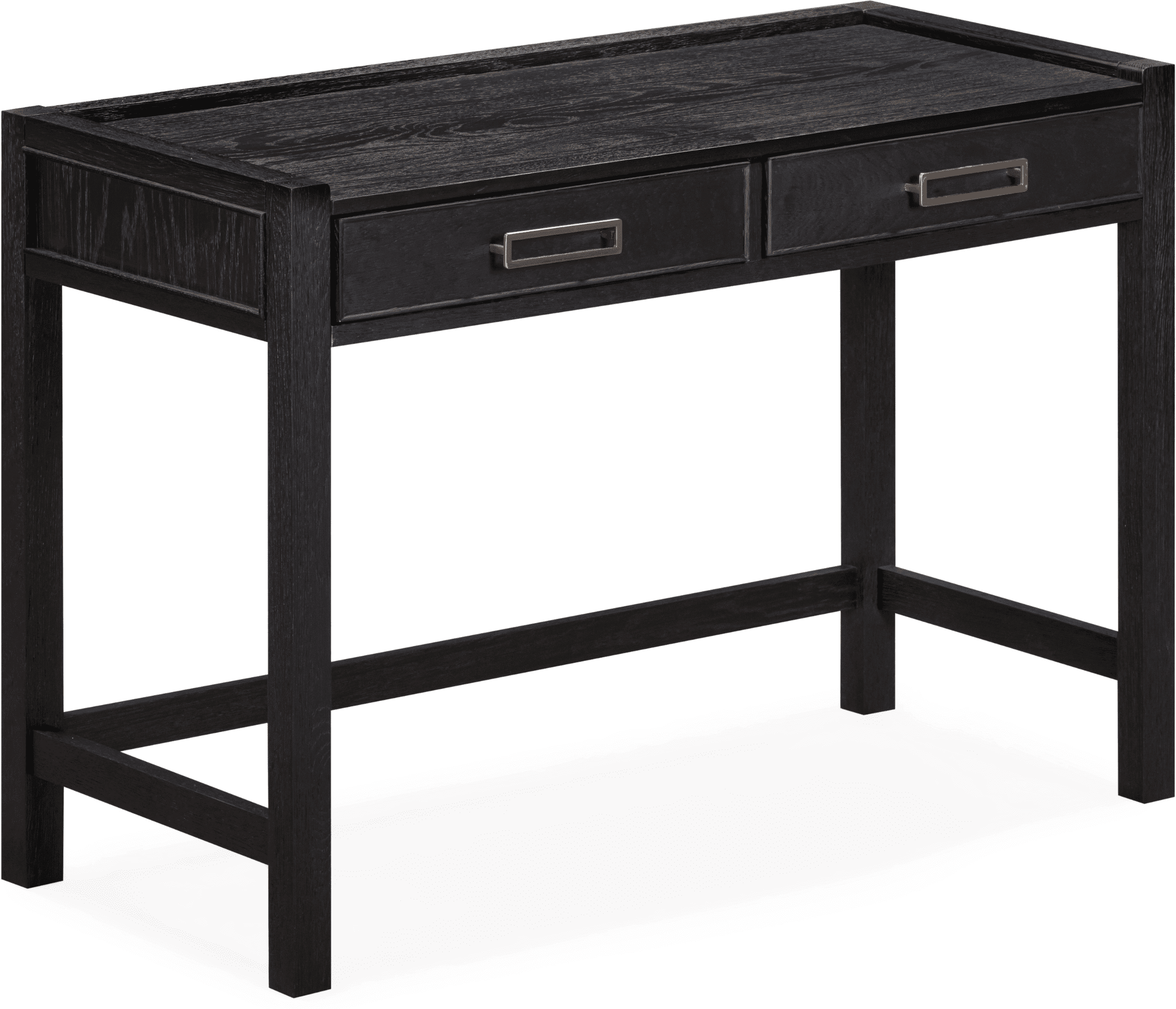 Soho Black Oak Veneer 2 Drawer Dressing Table