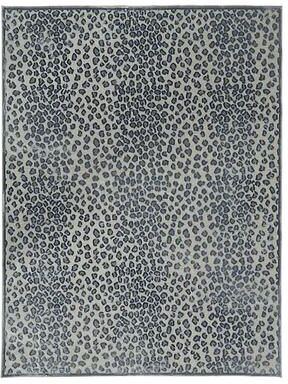 "Celine Cheetah Rug - Blue, 4' x 5'7"" - Ballard Designs"