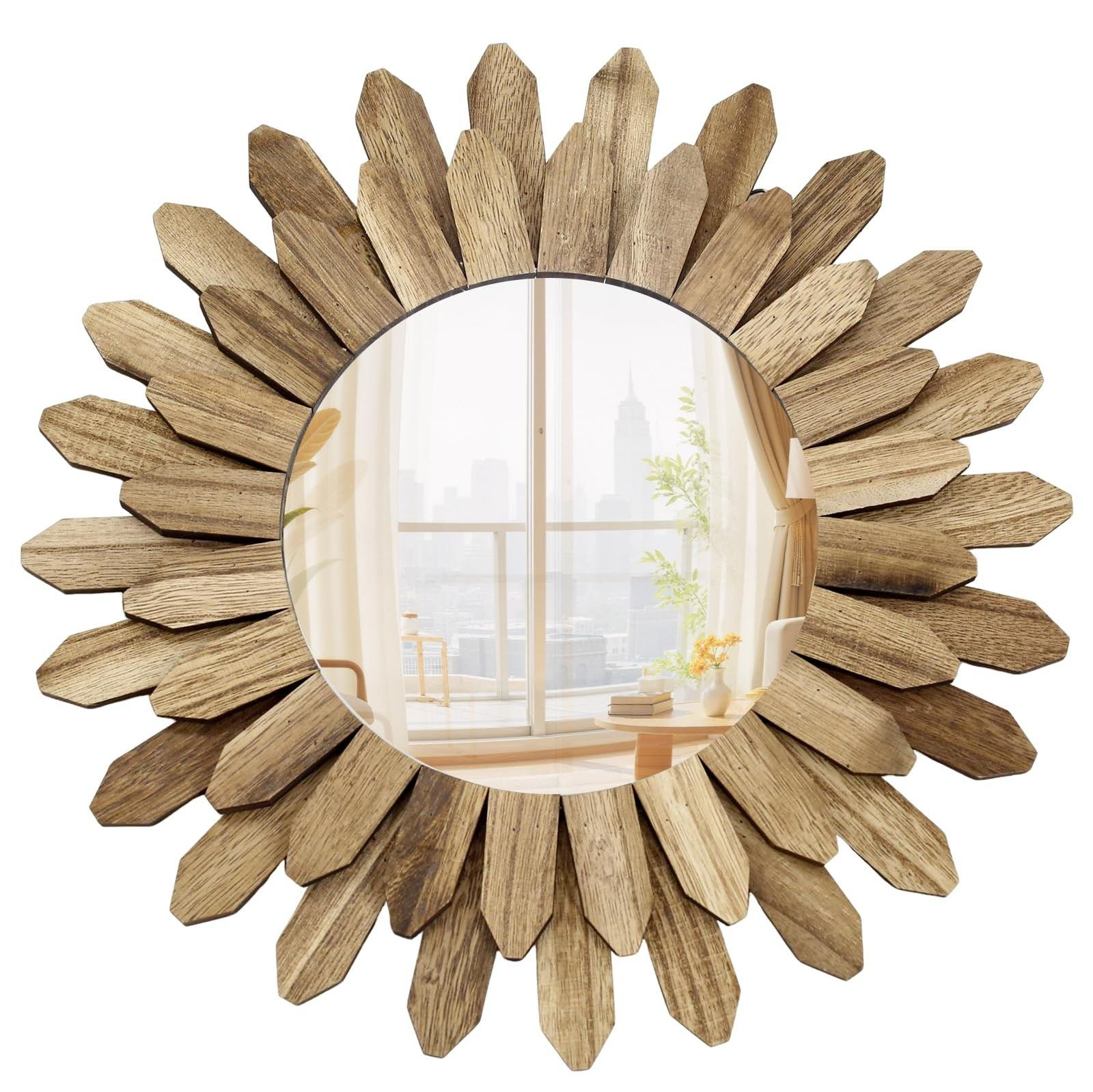 Solidchoice Bohemian Wandspiegel met Zonnemotief, 30 cm