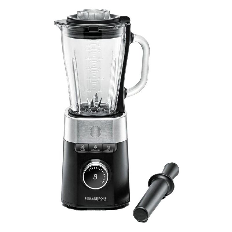 Rommelsbacher Standmixer MX 1260 schwarz/edelstahl, 1200 Watt, 1,5 Liter