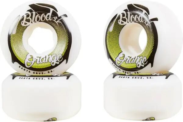Cruiser Rollen Blood Orange Street Raw Conical 4 Stk. (55mm - Weiß/Grün)