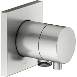 KEUCO IXMO Umstellventil UP 3 Verbraucher, Schlauchanschluss, Comfort Griff, mit Absperrung, Rosette eckig, 59549061102, Farbe: Edelstahl-finish