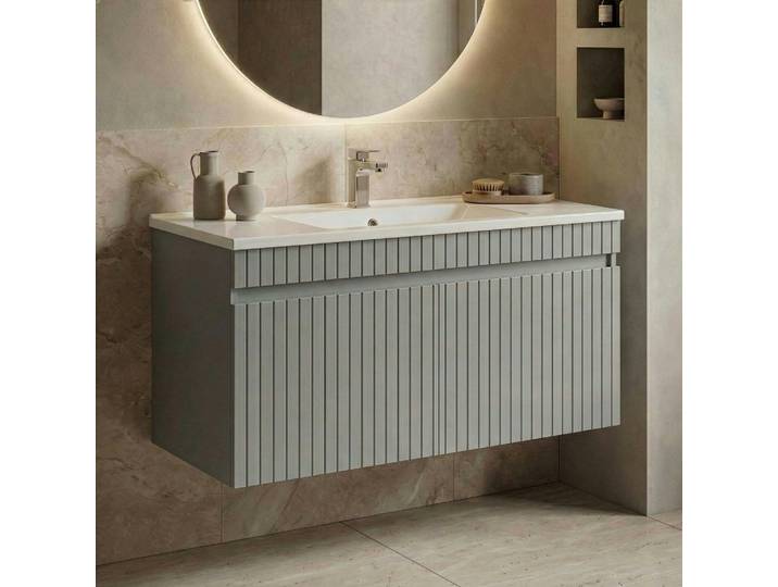 Meuble Vasque Suspendu 100 Cm Cachemire 2 Portes Yara