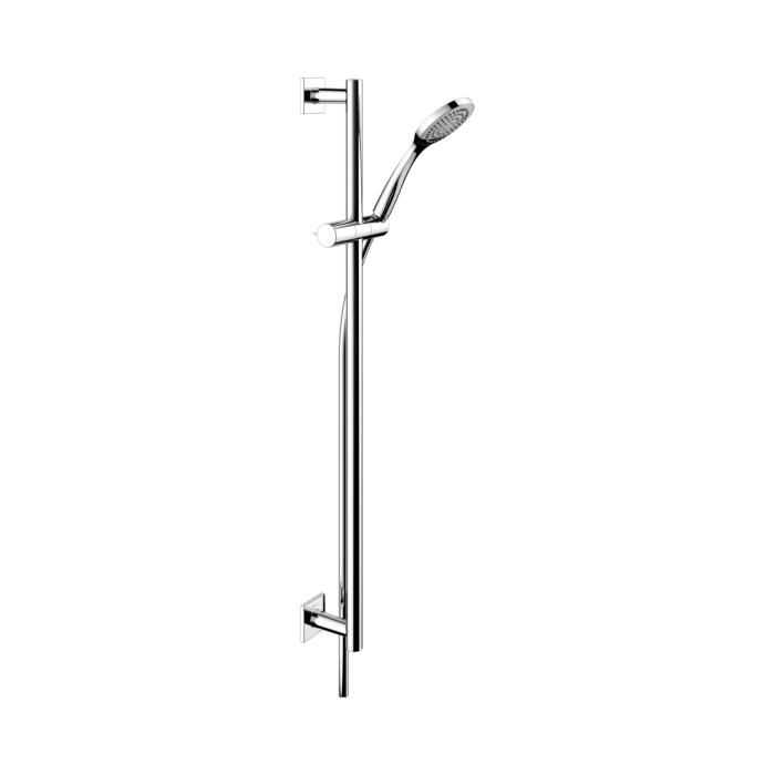 Keuco Ixmo Brause-Set 59587010922 verchromt, mit Brause-Einhebelmischer, Rosette eckig