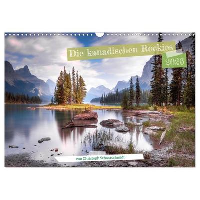 Die kanadischen Rockies (Wandkalender 2026 DIN A3 quer), CALVENDO Monatskalender