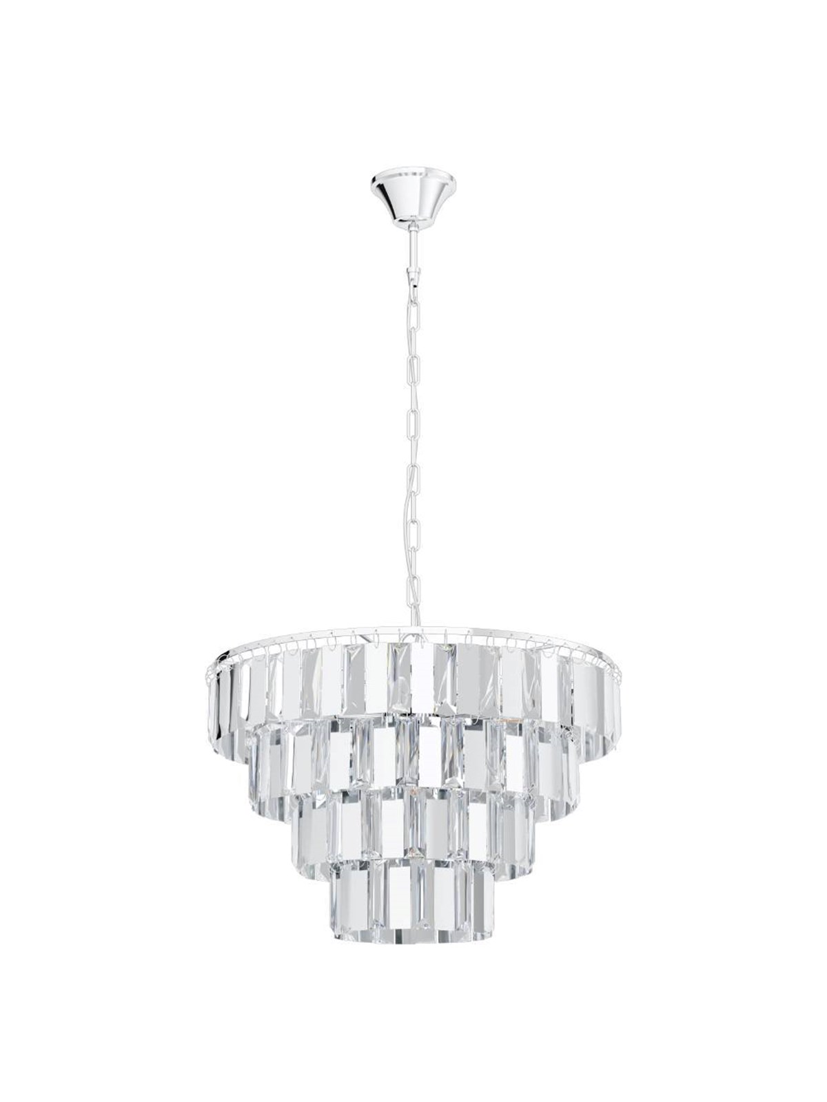 EGLO ERSEKA PENDELLEUCHTE 7L E14 CHROM/KRISTALL