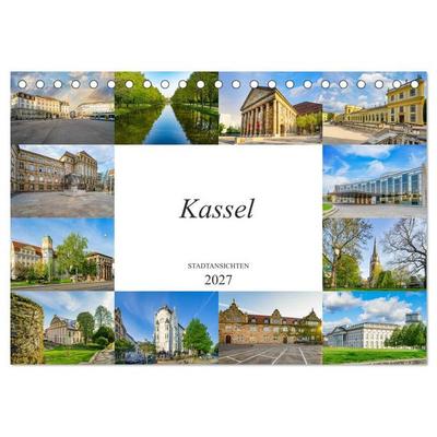 Kassel Stadtansichten (Tischkalender 2027 DIN A5 quer), CALVENDO Monatskalender