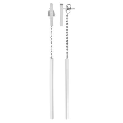 Paar Ohrhänger ADELIA´S "Ohrringe – Ohrstecker aus Edelstahl", Damen, Gr. Damen, Edelstahl, silber, Ohrringe, Geschenkidee: zeitlos und vielseitig