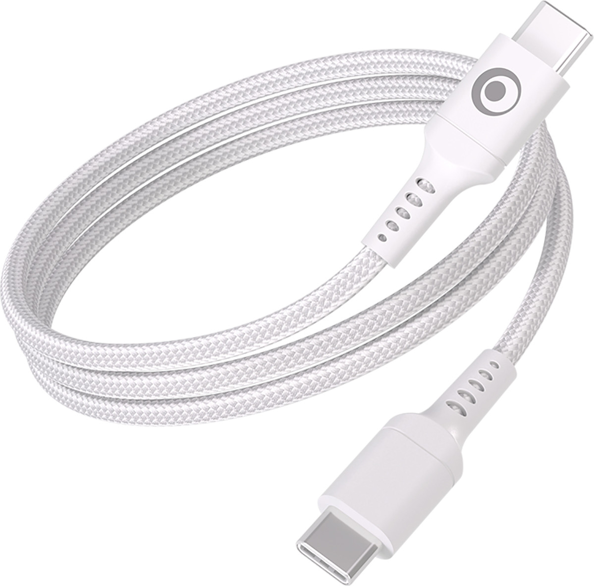 BigBen Connected USB-C naar USB-C kabel, 2 meter, 100W, 5A, wit