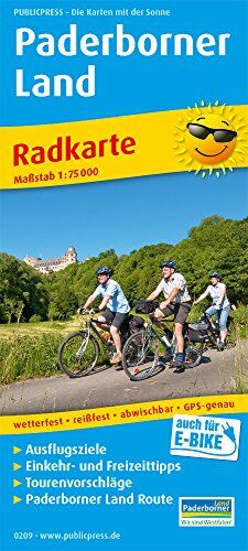 Paderborner Land: Radkarte mit Ausflugszielen, Einkehr- & Freizeittipps, wetterfest, reissfest, abwischbar, GPS-genau. 1:75000 (Radkarte / RK) - Preis vom 02.10.2026 23:42:20 h