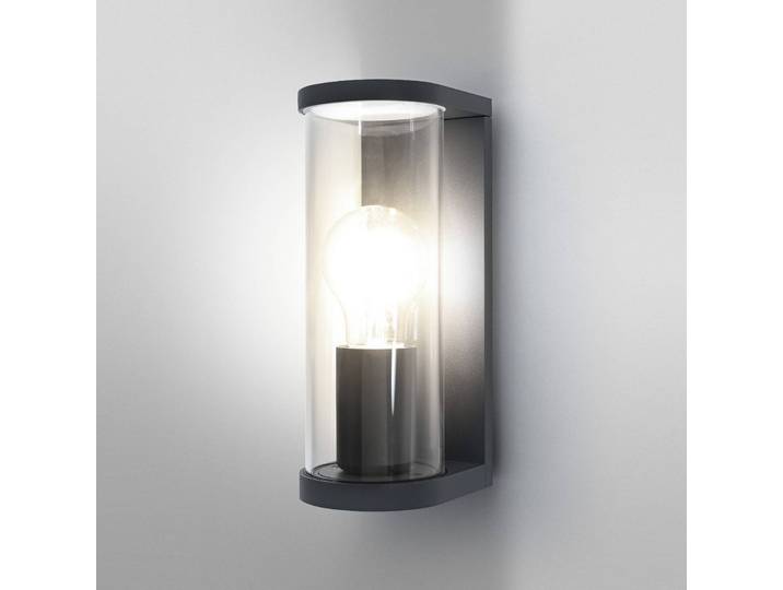 OSRAM Außenwandlampe ENDURA CLASSIC TUBULAR, dunkelgrau IP44 dimmbar, alu / grau / zink, Aluminium, Modern