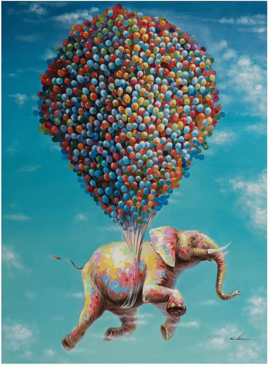 image LAND Fliegender Elefant 40x60 cm