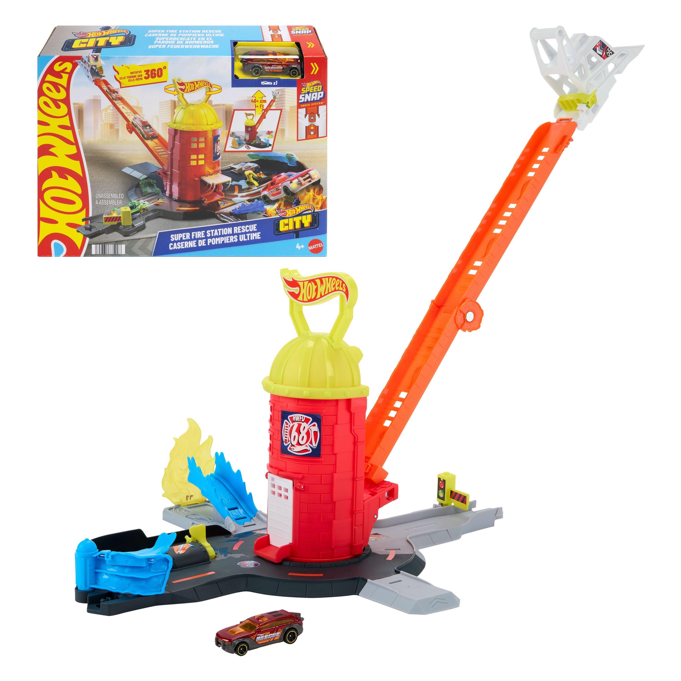 0 Hot Wheels City Super Feuerwehrwache (JHL95)